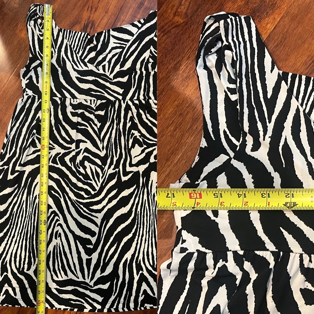 Chic Zebra Pattern Dress